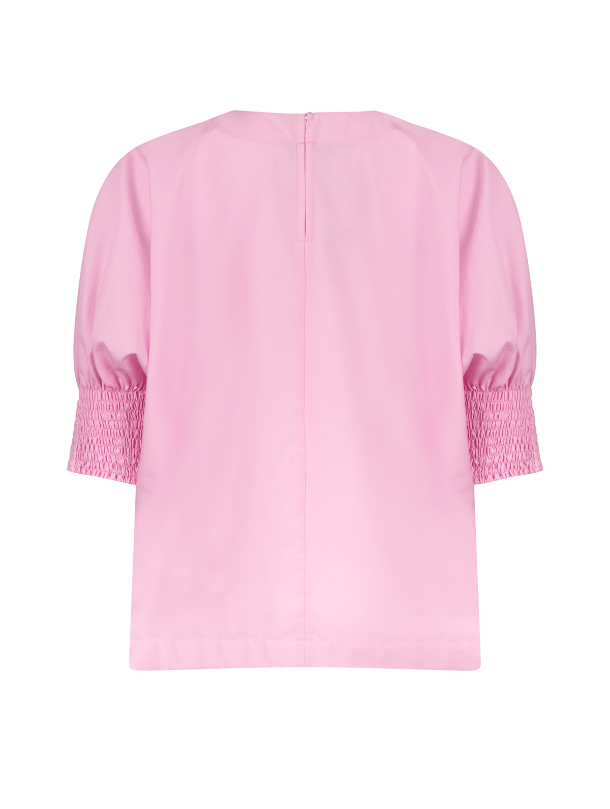 Locker sitzende Bluse mit elastischen Bündchen an den Ärmelenden. 