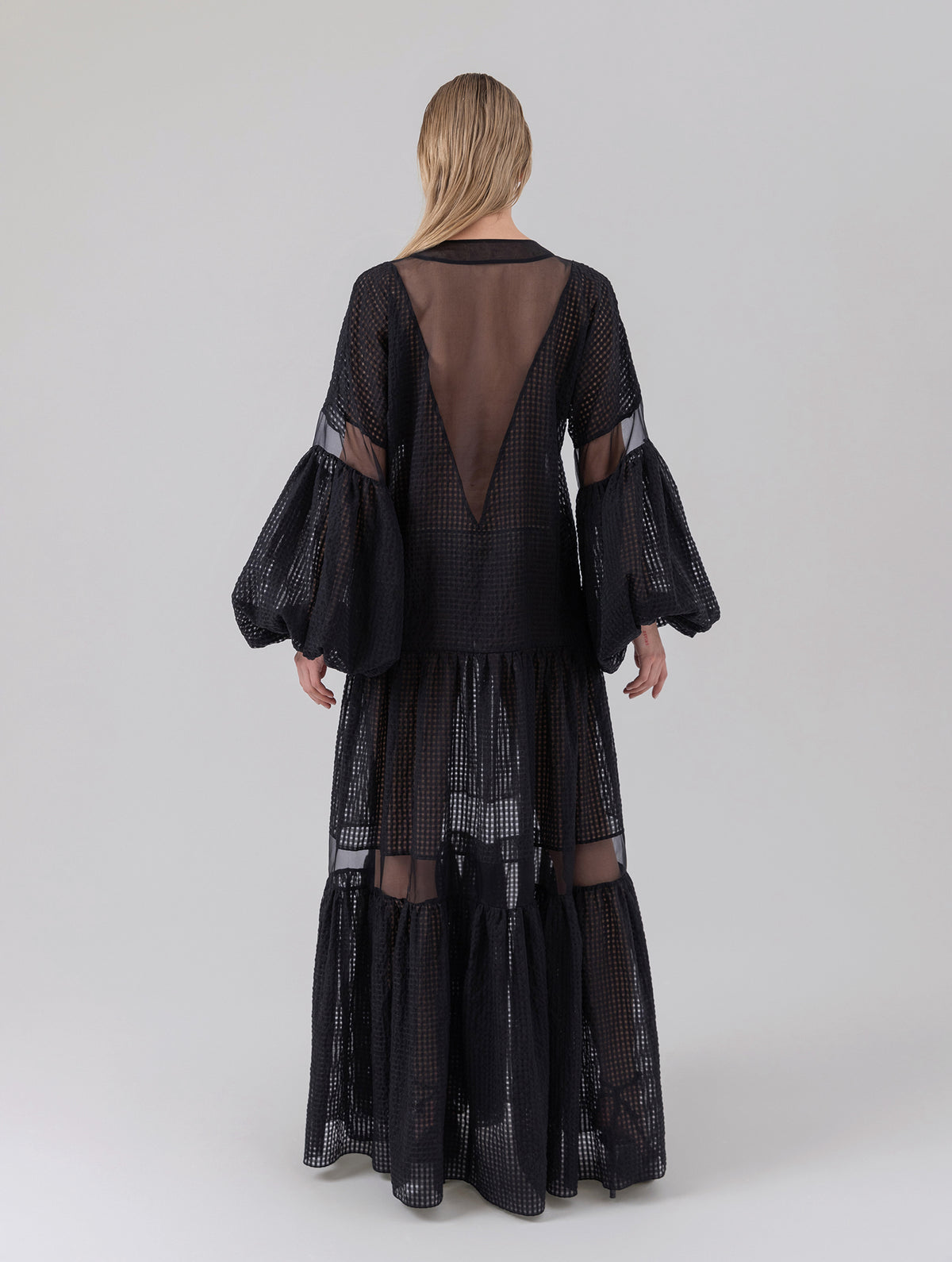 Jael-black sheer dress
