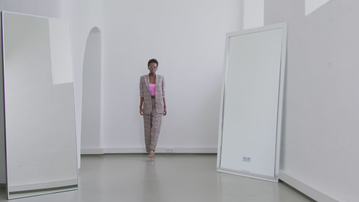 Crop-Top aus 100% Dupionseide, breiten Trägern, Ballerina Ausschnitt und seitlichem Reißverschluss